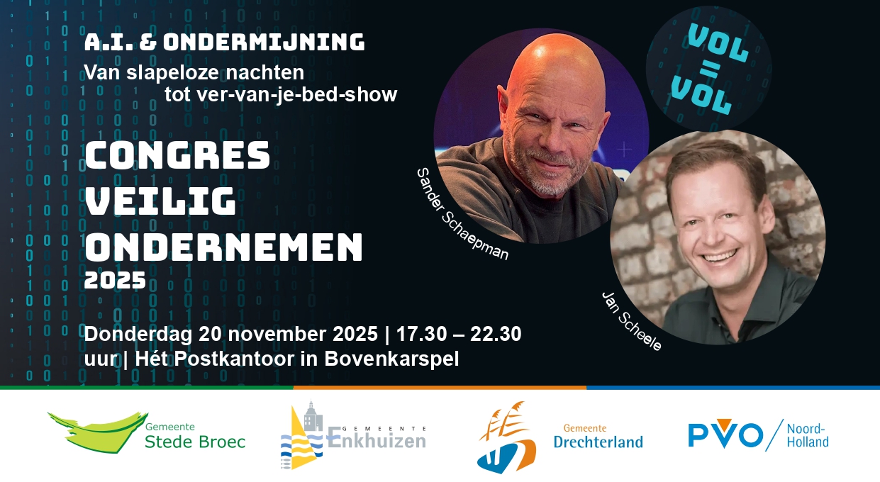 Meld u aan voor het congres Veilig Ondernemen op 20 november