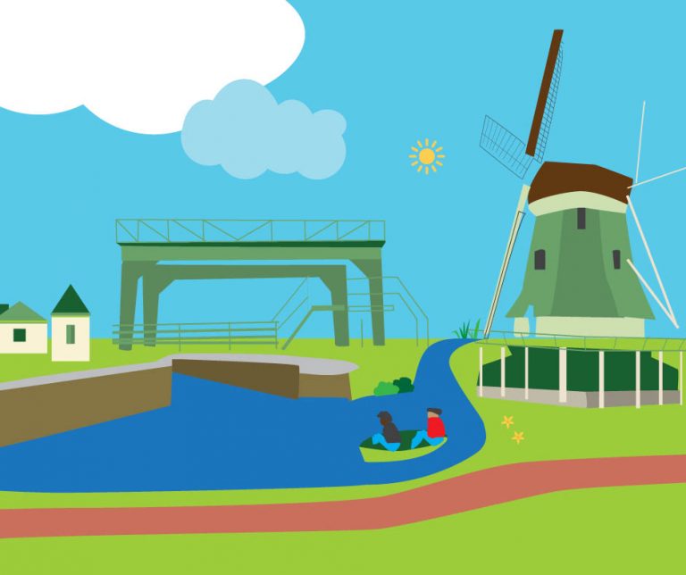 illustratie als representatie van Stede Broec