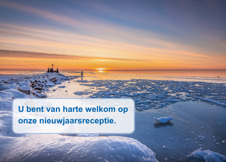 "U bent van harte welkom op onze nieuwjaarsreceptie."