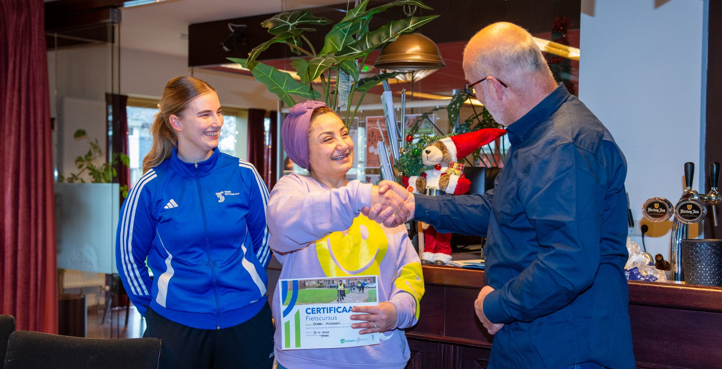 Succesvolle afronding fietscursus voor statushouders