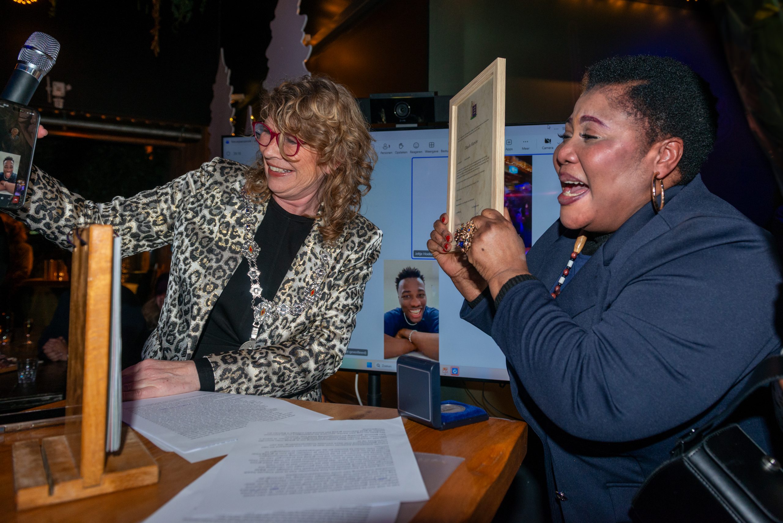 Zilveren erepenning voor Claude