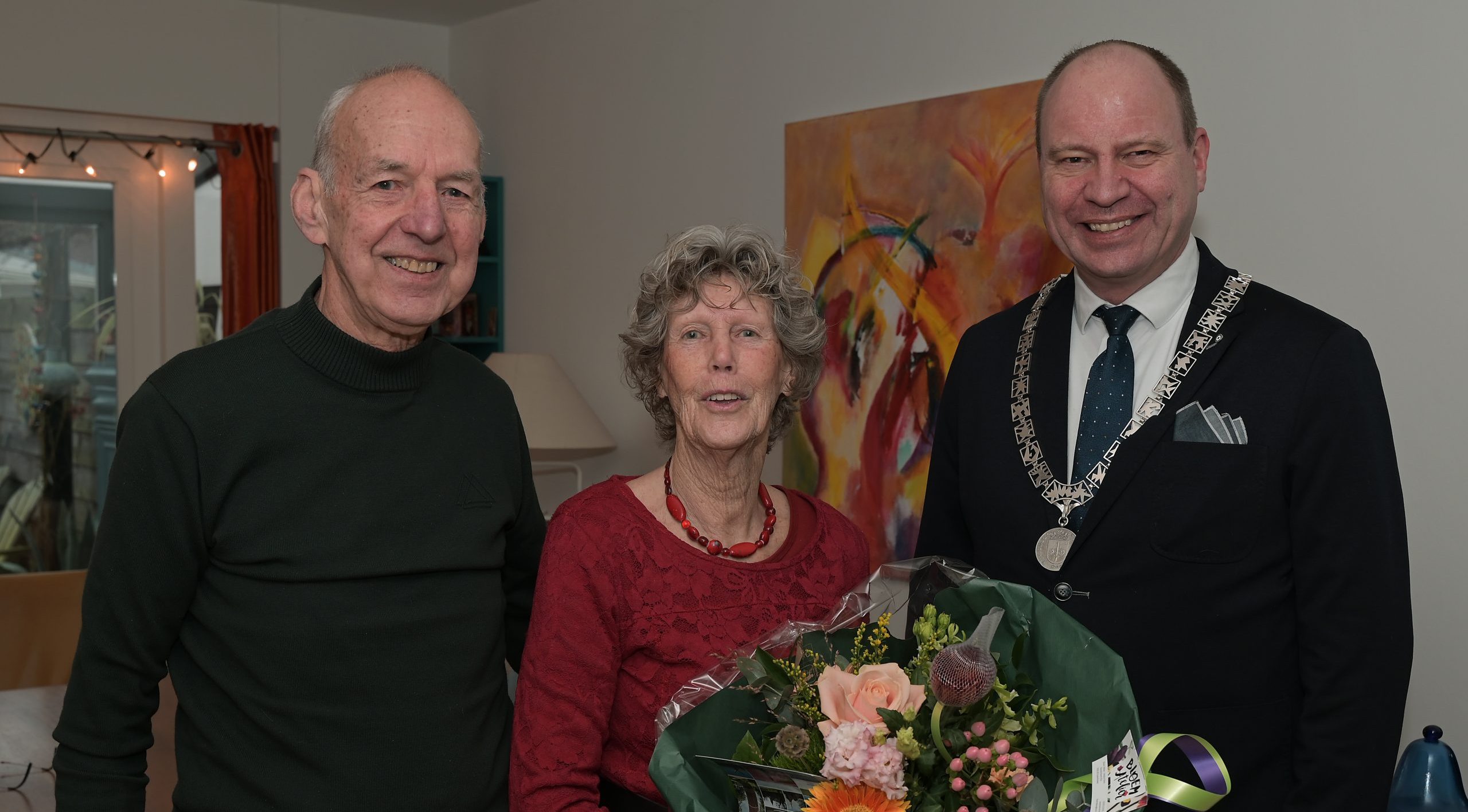 Echtpaar Oud-Baas uit Hoogkarspel 60 jaar getrouwd