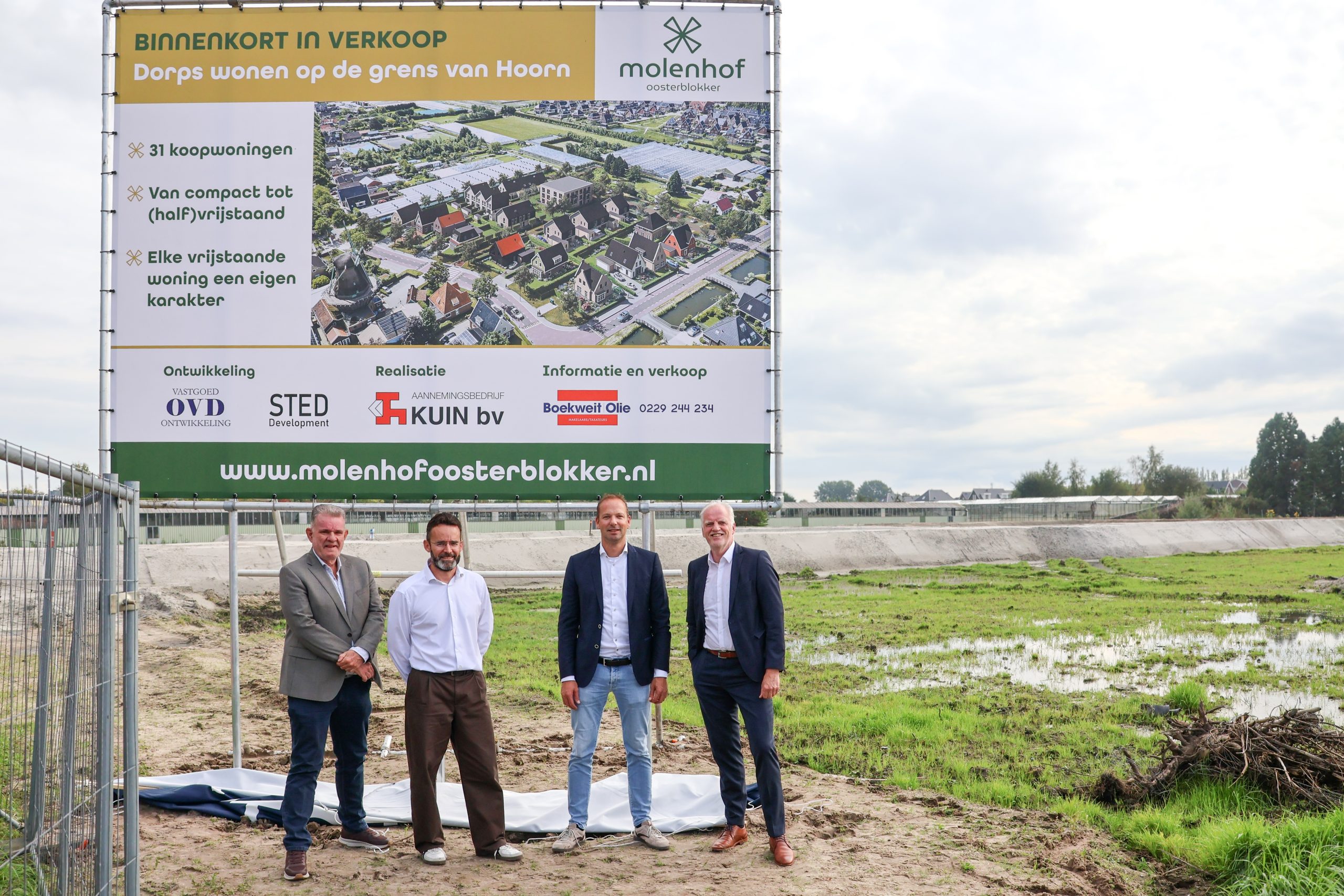 Wonen tegenover molen De Krijgsman: verkoop van 44 woningen in Molenhof start in november